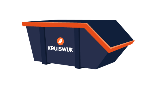 4m3 bouw- en sloopafval container